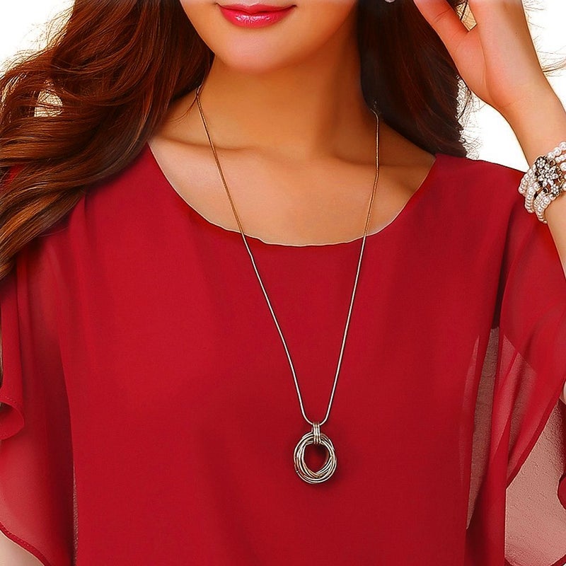 VIISHOW Womens Solid Short Sleeve Boat Neck Dolman Top with Side Shirring Red XL - Image 3